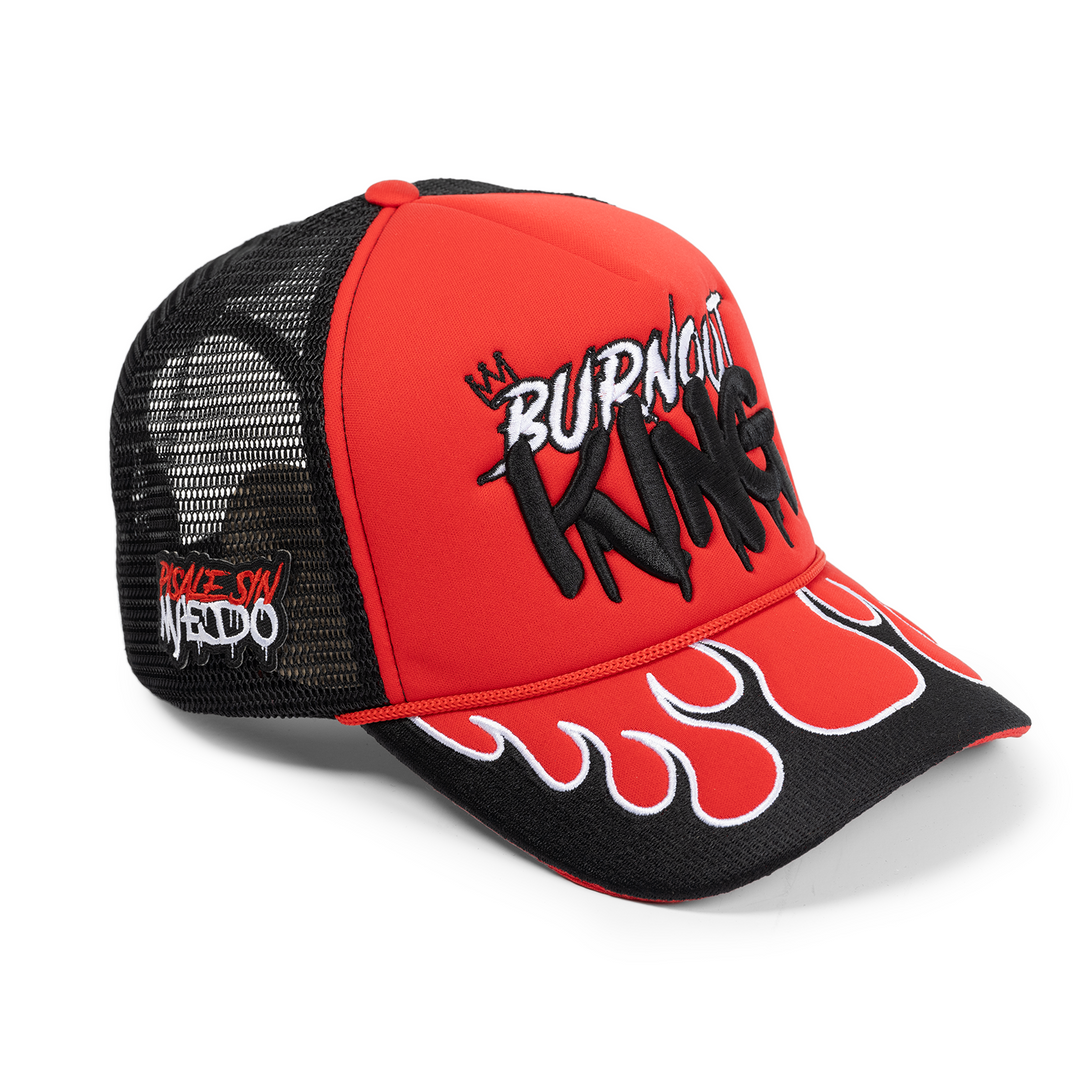 Black Burnout Trucker Hat