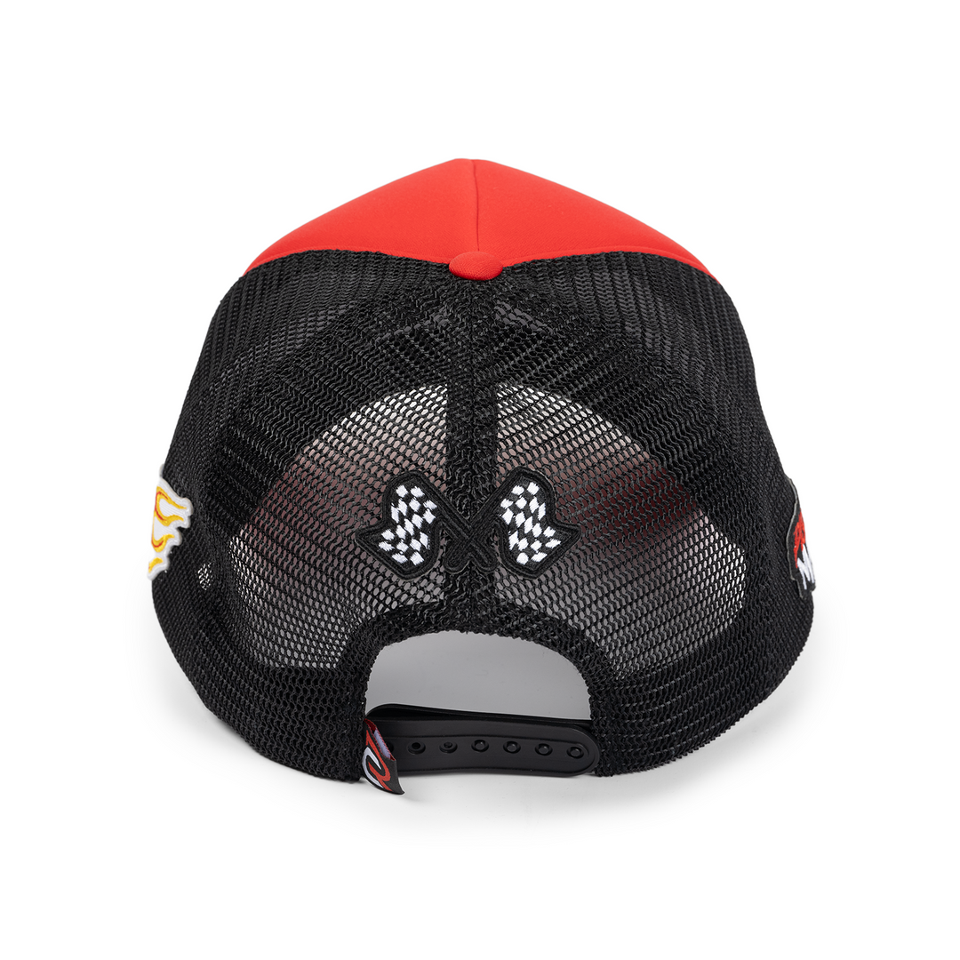 Black Burnout Trucker Hat