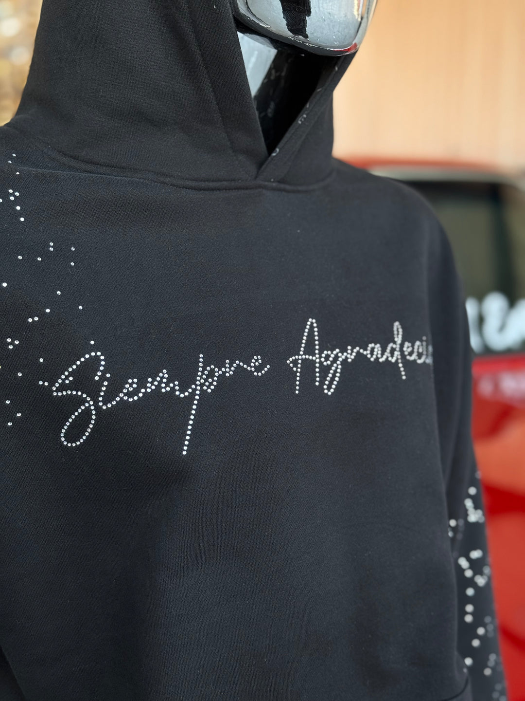 Siempre Agradecido – Rhinestone Hoodie