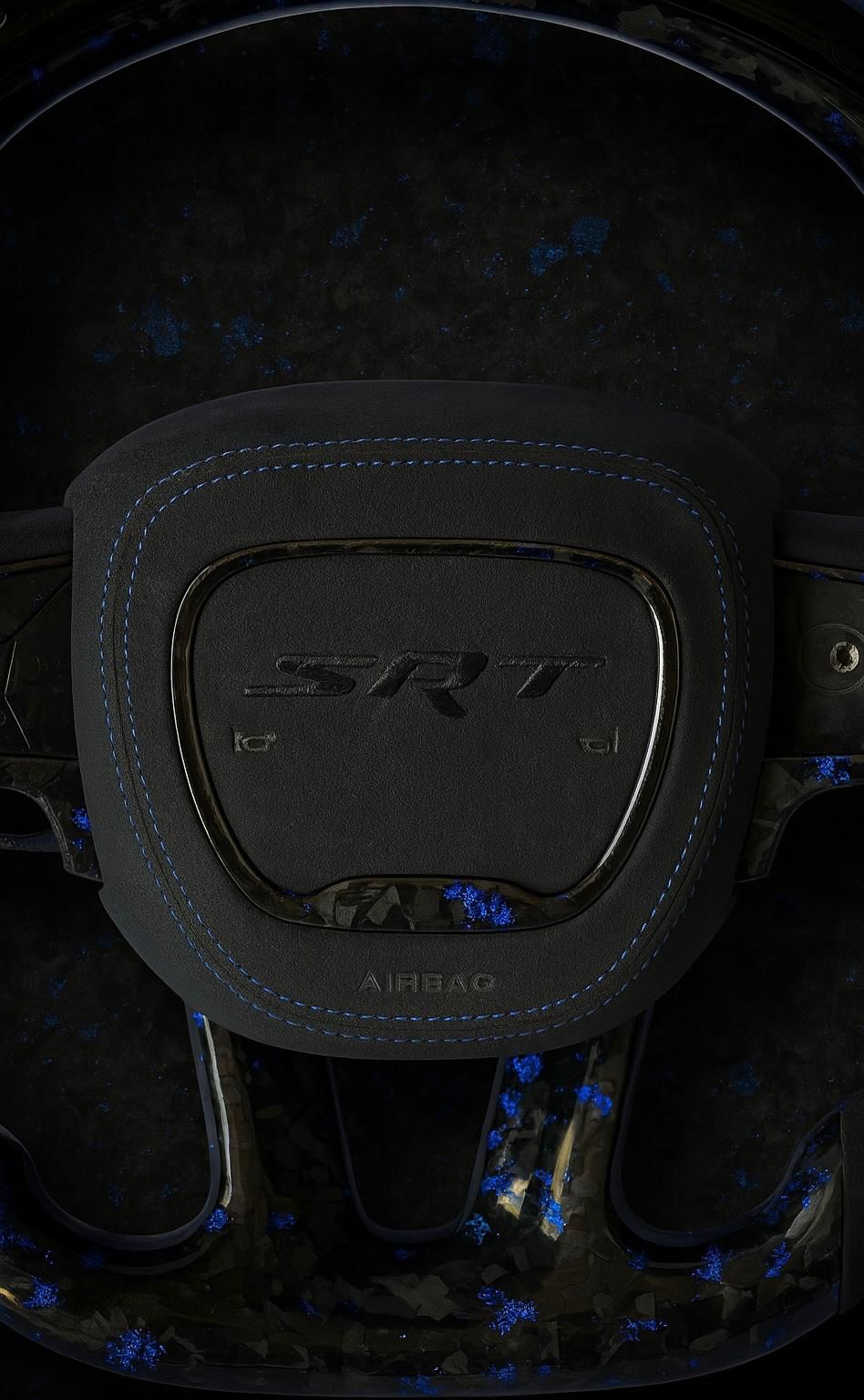 Custom Forged Carbon SRT Steering Wheel |Midnight Blue