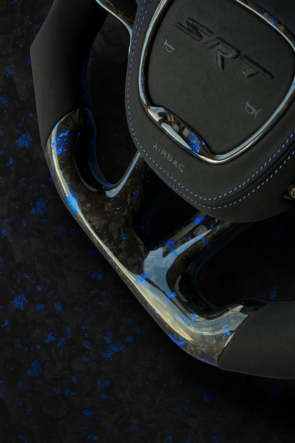 Custom Forged Carbon SRT Steering Wheel |Midnight Blue