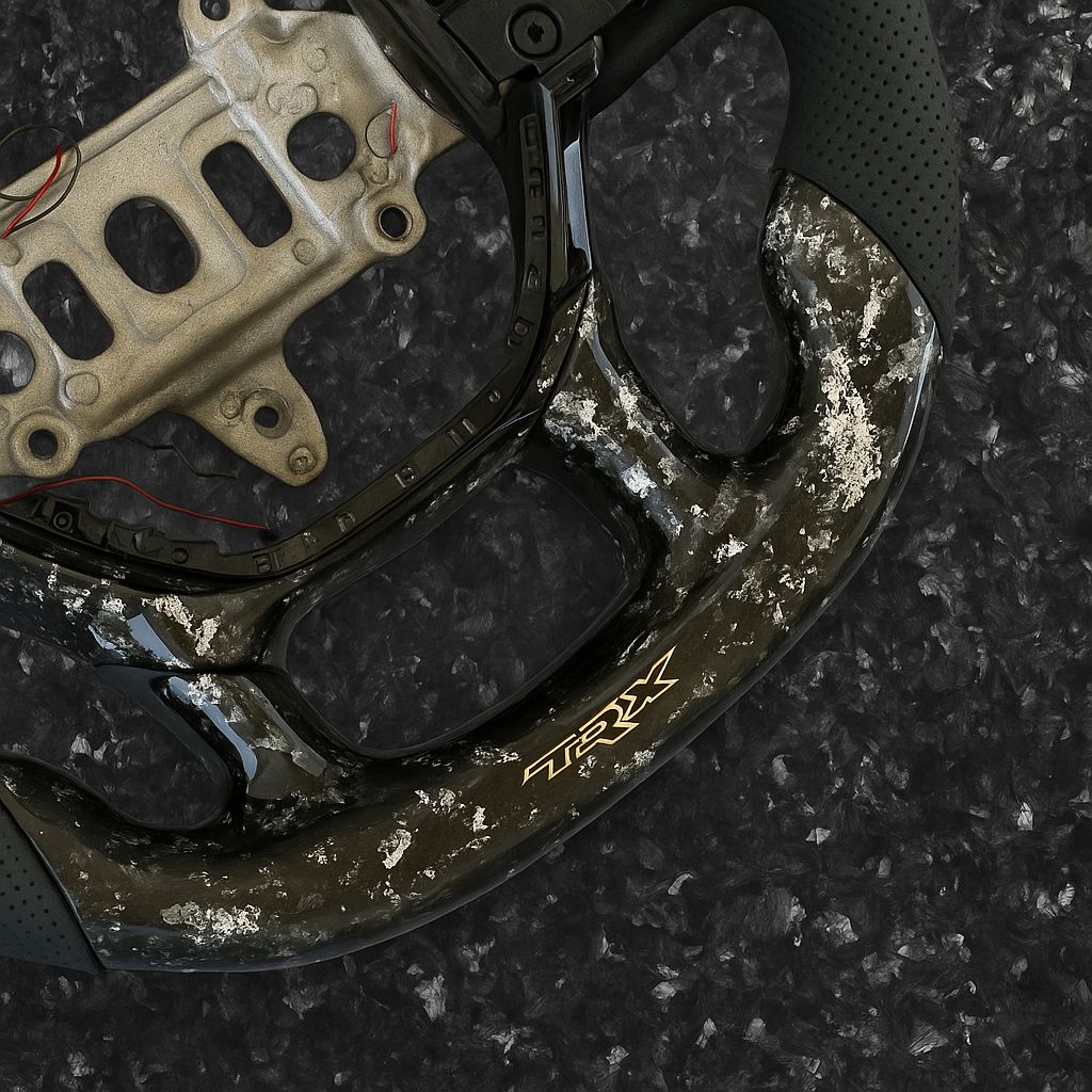 Custom TRX Forged Carbon Steering Wheel | Midnight Frost