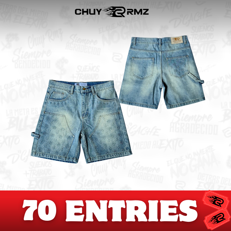 Light Blue Denim Shorts