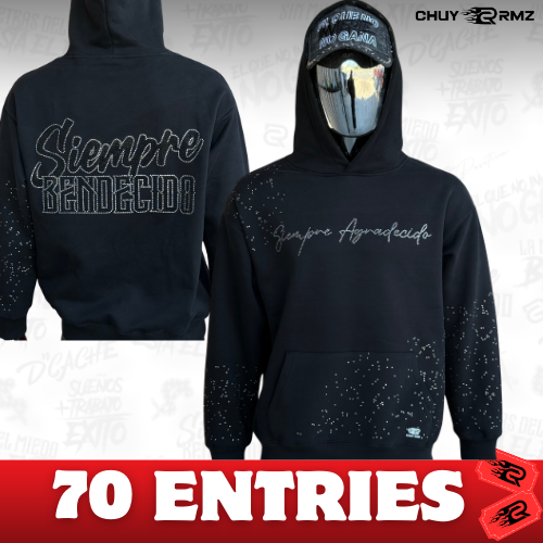 Siempre Agradecido – Rhinestone Hoodie